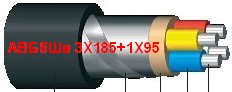 АВБбШв 3Х185 1Х95 - кабель силовой бронированный алюминиевый