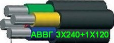 АВВГ 3Х240 1Х120 кабель виробництво