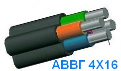 АВВГ 4Х16, АВВГ 4*16, ціна, кабель силовий