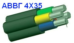 Изготовление АВВГ 4Х35, АВВГ 4*35, кабель силовой