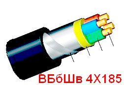 ВБбШв 4Х185,ВБбШв 4*185, бронированный, силовой кабель